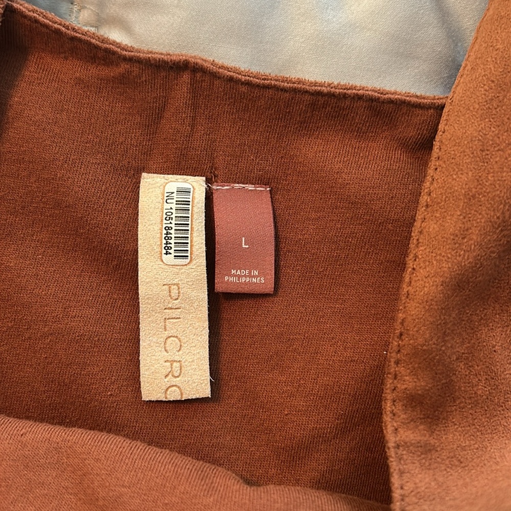 Pilcro byAnthropologie Vegan suede corset tank - Picture 4 of 6